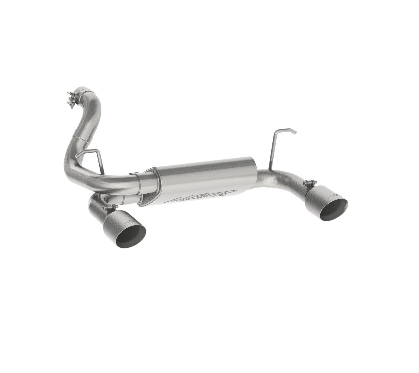 Jeep 2.5 Inch Axle Back Dual Rear Exit For 18-20 Wrangler JL 2/4 DR 3.6L MBRP-2