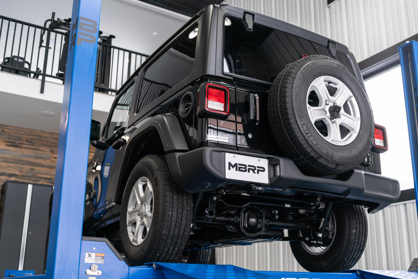 Jeep JL Cat Back Exhaust System Single Rear Exit Armor Pro Series For 18-Up Wrangler JL 2/4 Door MBRP-1