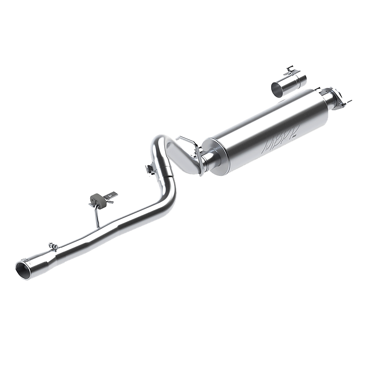 2.5 Inch Cat Back Exhaust System Single For 86-00 Cherokee 2.5L 87-01 Cherokee 4.0L MBRP-1