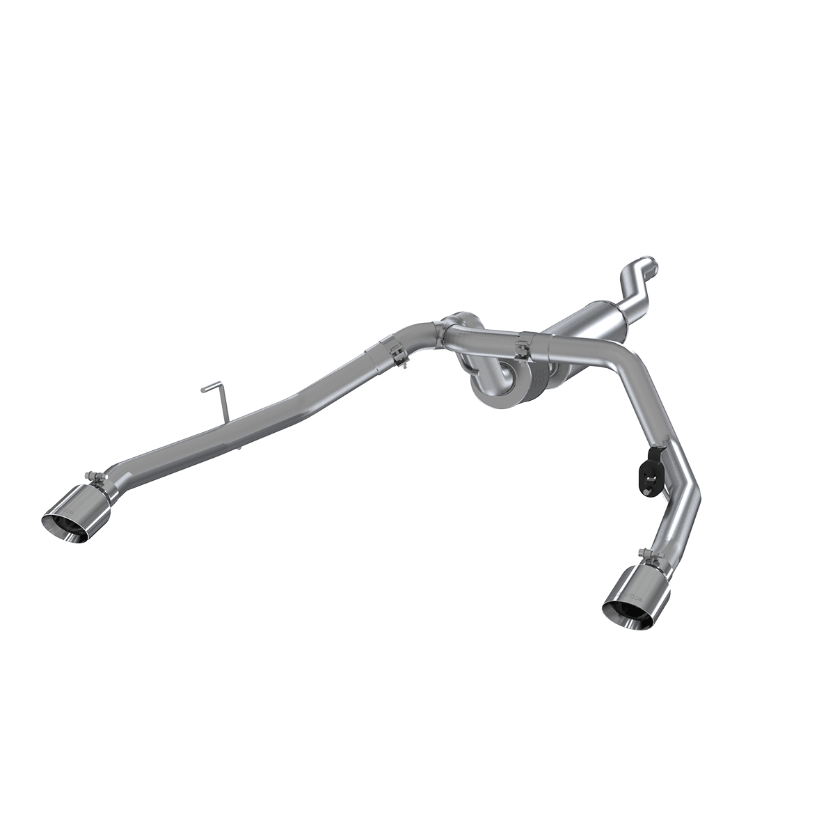Jeep 2.5 Inch Cat Back Exhaust System Dual Rear Exit For 20-20 Jeep Gladiator 3.6L MBRP-2
