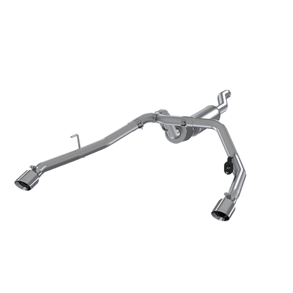 Jeep 2.5 Inch Cat Back Exhaust System Dual Rear Exit For 20-20 Jeep Gladiator 3.6L MBRP-2