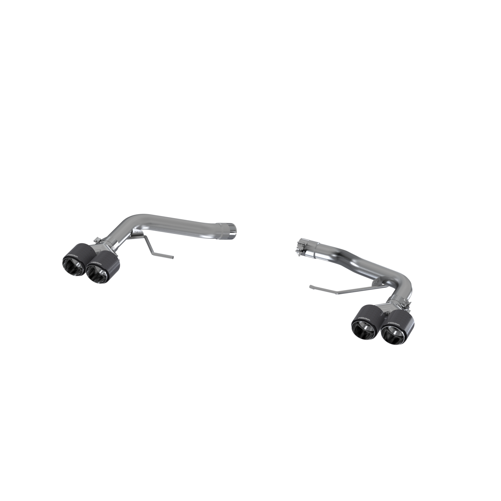 Porsche 2.5 Inch Axle Back Dual Split Rear Bypass Armor Pro Series Carbon Fiber Tips For 14-Up Porsche Macan MBRP