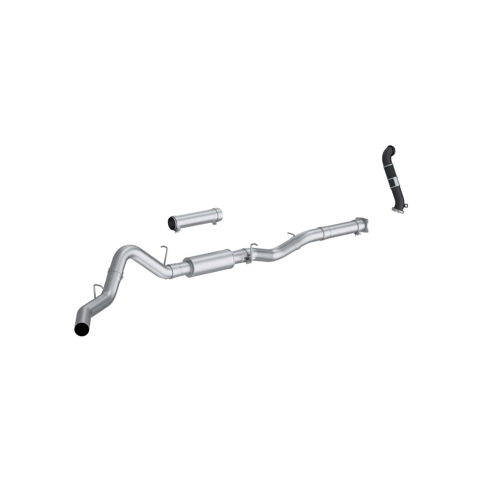05 Chevrolet/GMC 2500/3500 EC/CC 6.6L Duramax, Armor Lite 4-Inch Cat-Back Single Side Exit, with Carb Approved Downpipe, MBRP