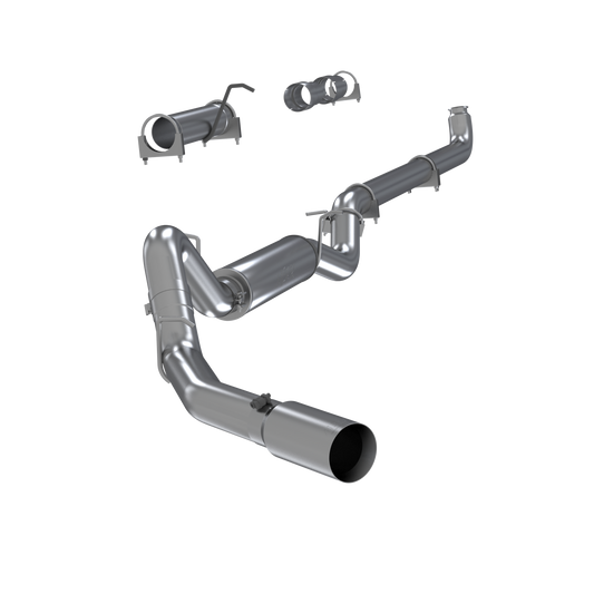 4 Inch Single Side Exhaust Pipe For 01-07 Silverado/Sierra 2500/3500 Duramax Extended/Crew Cab MBRP