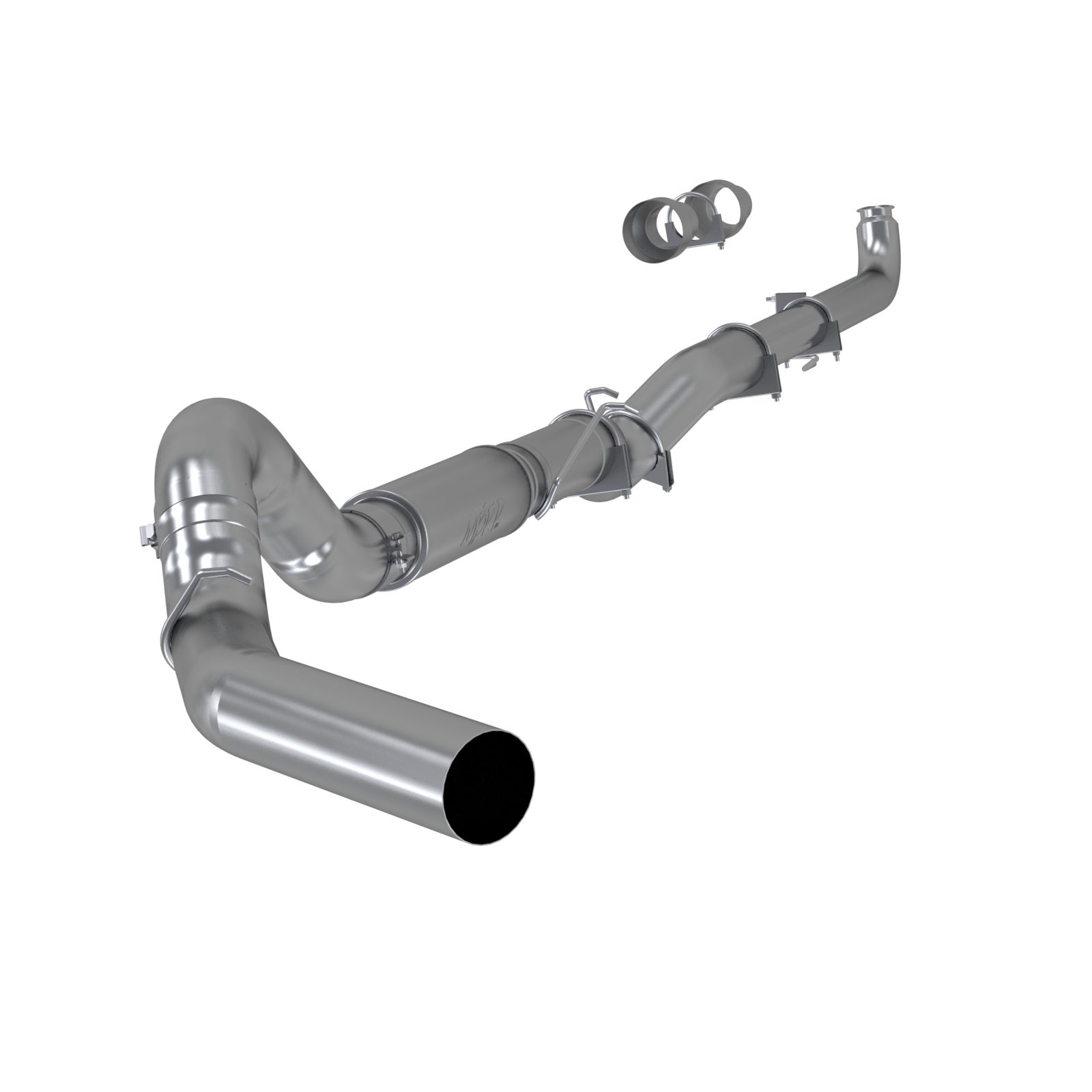 5 Inch Exhaust Pipe Single Side Aluminized Steel MBRP