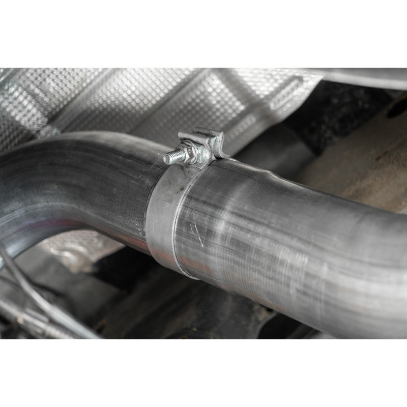 20-Up Silverado/Sierra 2500/3500 T304 Stainless Steel 4 Inch Filter Back Single Side Exit Exhaust System MBRP-1