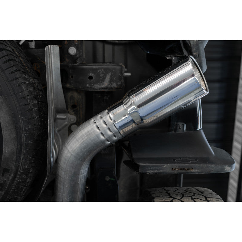 20-Up Silverado/Sierra 2500/3500 T304 Stainless Steel 4 Inch Filter Back Single Side Exit Exhaust System MBRP-6