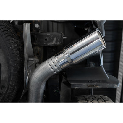 20-Up Silverado/Sierra 2500/3500 T304 Stainless Steel 4 Inch Filter Back Single Side Exit Exhaust System MBRP-6