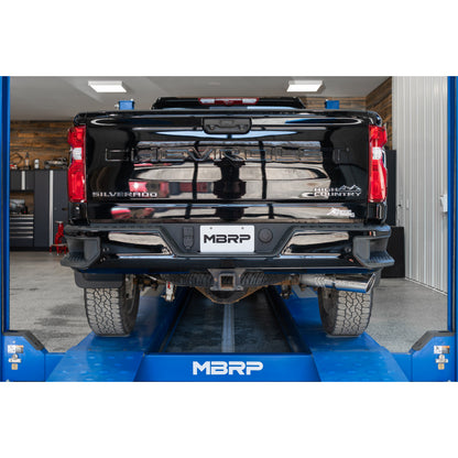 20-Up Silverado/Sierra 2500/3500 T304 Stainless Steel 4 Inch Filter Back Single Side Exit Exhaust System MBRP-8