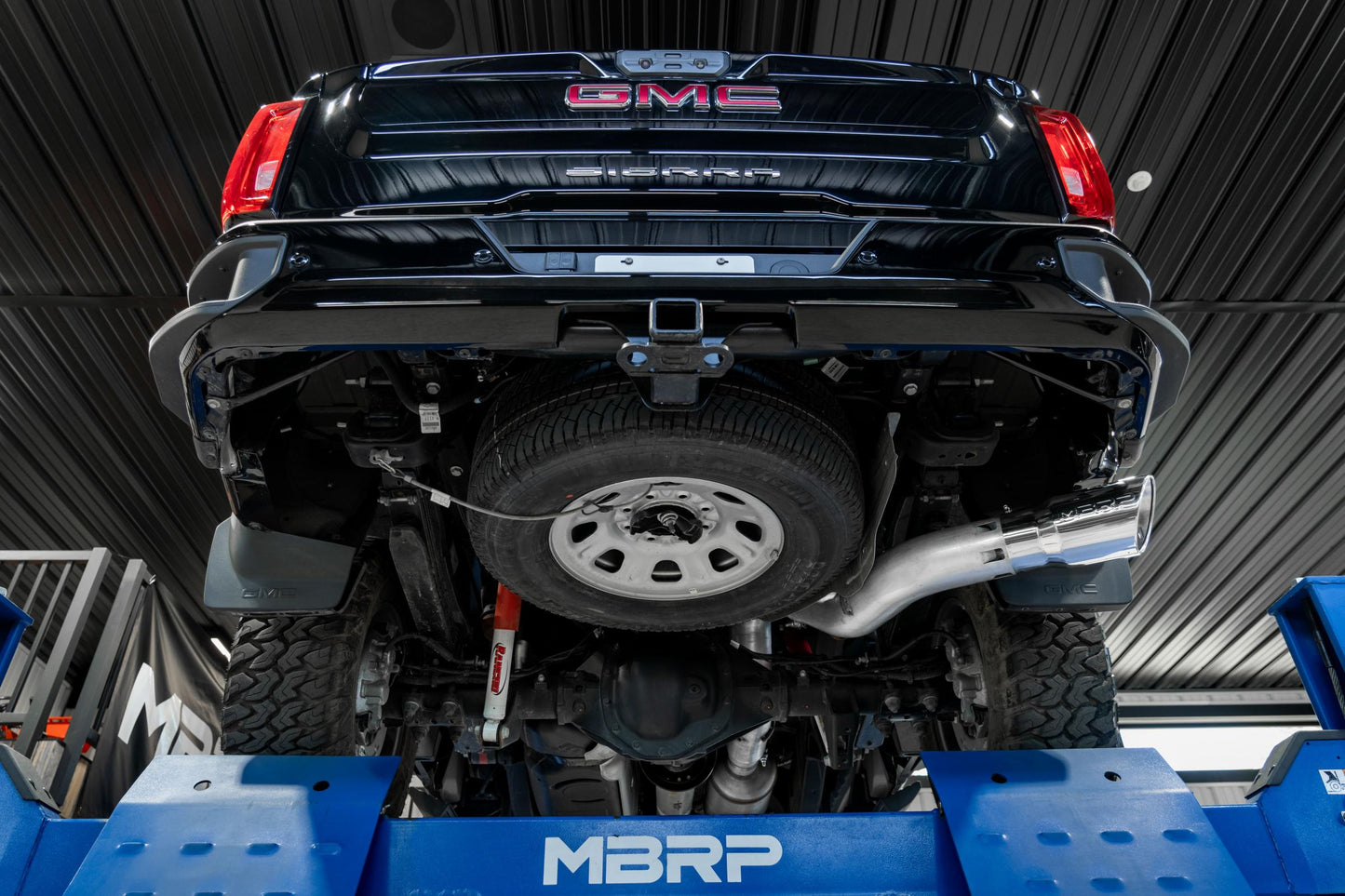2020-2023 Chevrolet/GMC 2500/3500 HD 6.6L Duramax EC/CC Armor Plus T409SS 5 Inch Filter Back Single Side Exit MBRP-1