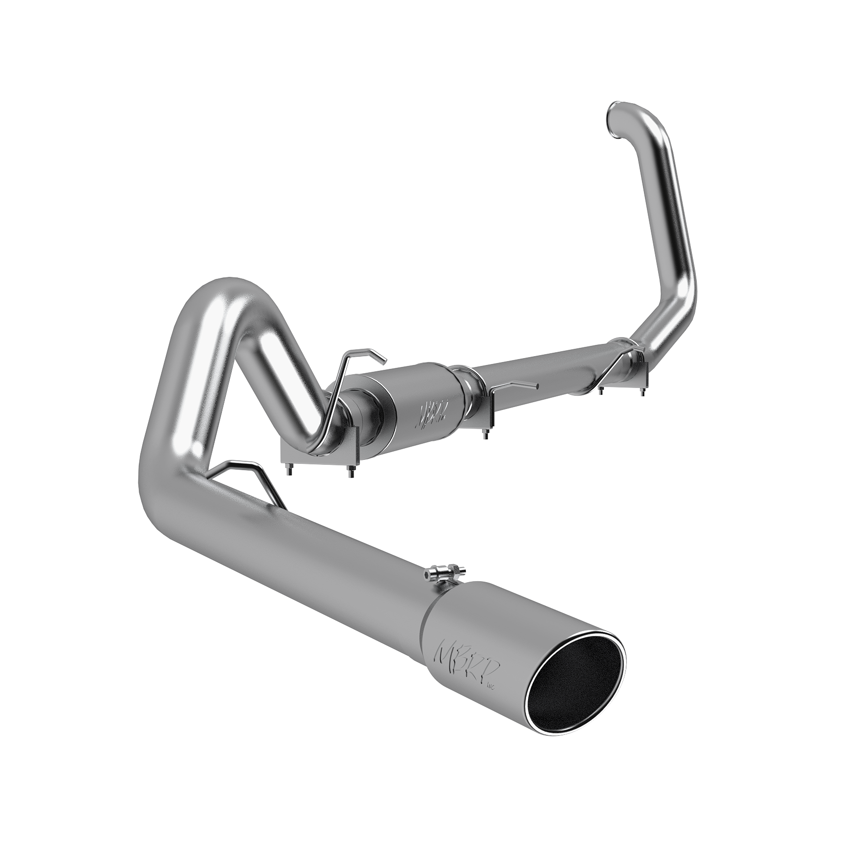 4 Inch Turbo Back Single Side Exit Aluminized Steel For 99-03 Ford Excursion 7.3L MBRP