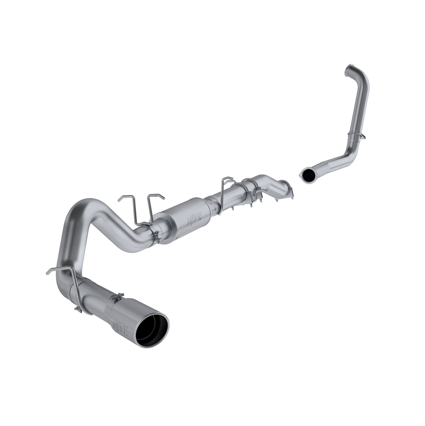 4 Inch Turbo Back Single Side Stock Cat Exit For 03-07 Ford F-250/350 6.0L Extended Cab/Crew Cab MBRP