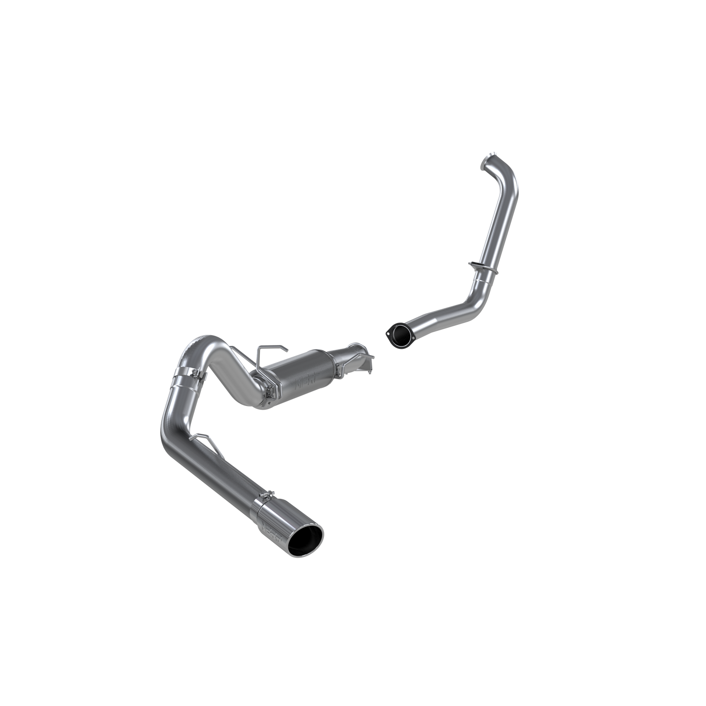 4 Inch Turbo Back Single Side Stock Cat Exit For 03-05 Ford Excursion 6.0L MBRP-1