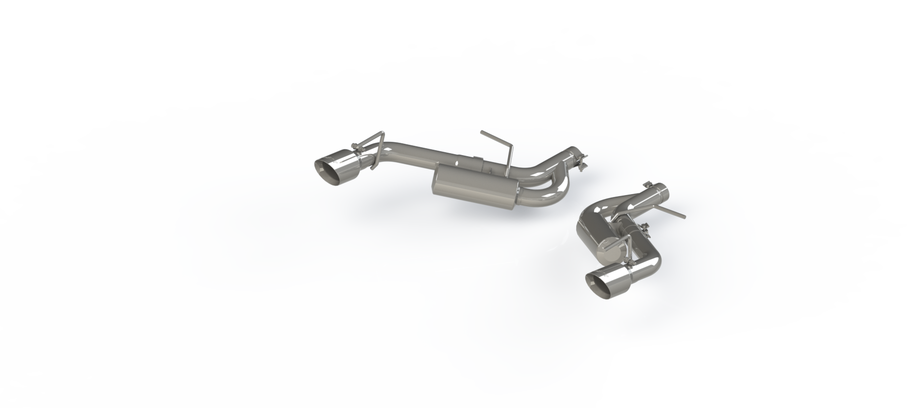 Exhaust Pipe 2.5 Inch Axle Back Non NPP For 16-20 Camaro 2.0T V6 3.6L MBRP-1