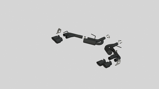 Exhaust Pipe 2.5 Inch Dual Axle Back NPP For 16-20 Camaro V6 3.6L With Quad 4 Inch Dual Wall Tips MBRP