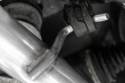 15-23 Dodge Challenger T304 Stainless Steel 2.5 Inch Cat Back Dual Rear Exit with Carbon Fiber Tips Exhaust System MBRP-7