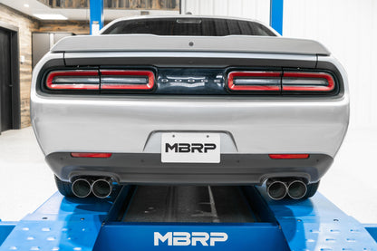 2015-2016 Dodge Challenger Aluminized Steel 3 Inch Dual Rear Cat-Back Quad Tips (Race Version) Exhaust System MBRP-7