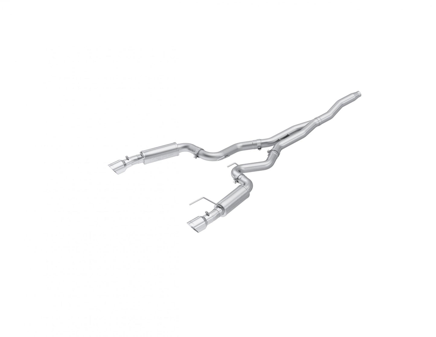 3 Inch Cat Back Exhaust System For 15-20 Ford Mustang 2.3 EcoBoost Dual Split Rear Street Version 4.5 Inch Tips MBRP-1