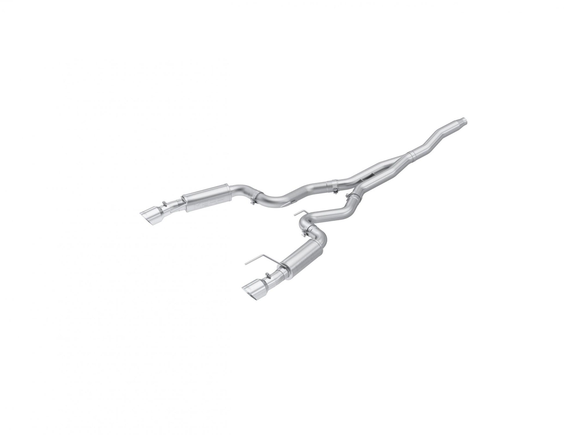 3 Inch Cat Back Exhaust System For 15-20 Ford Mustang 2.3 EcoBoost Dual Split Rear Street Version 4.5 Inch Tips MBRP-1