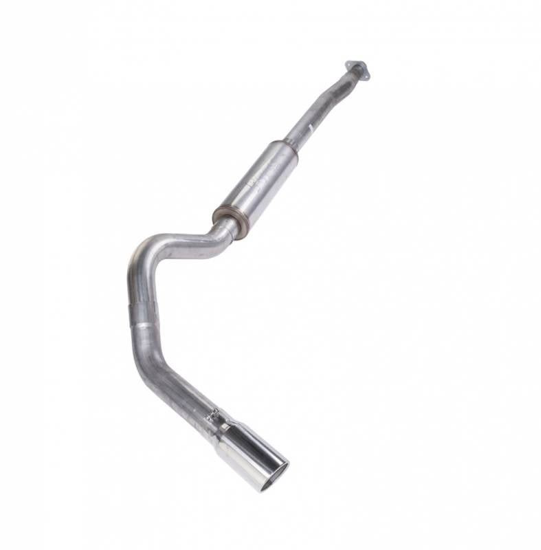 Cat Back System 11-20 Ford F150 Single Side Exit 4 in Intermediate And Tail Pipe Violator Muffler/Hardware/5 in Polished Tip Incl Natural Finish 409 Stainless Steel Pypes Performance Exhaust