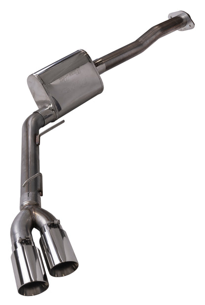 F150 Cat Back System For 15-20 Ford F150 Split Rear Dual Exit 3 Inch Intermediate 4.5 Inch Tip Muffler Incl Exhaus Pypes Performance Exhaust-3