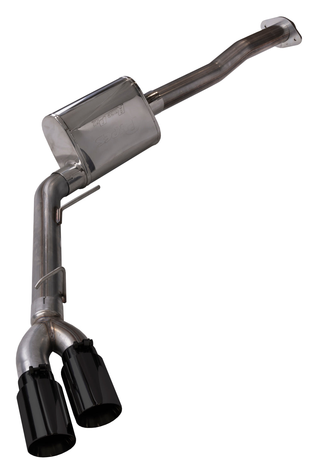 F150 Cat Back System For 15-20 Ford F150 Split Rear Dual Exit 3 Inch Intermediate 4.5 Inch Tip Muffler Incl Exhaus Pypes Performance Exhaust-1