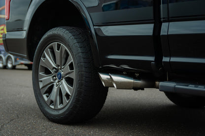 F150 Cat Back System For 15-20 Ford F150 Split Rear Dual Exit 3 Inch Intermediate 4.5 Inch Tip Muffler Incl Exhaus Pypes Performance Exhaust