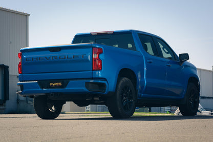 19-25 Silverado / Sierra 1500 4.8L/5.3L Single Exit Tunes & Tip Muffler Replacement Kit Violator Muffler Black Tip SGT32VB Pypes Performance Exhaust-2