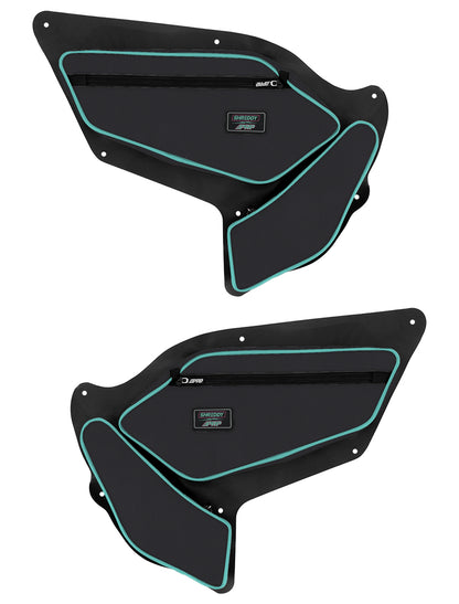 Shreddy Front Door Bags with Knee Pad for Polaris RZR PRO XP PRO R Turbo R Pair PRP Seats-2