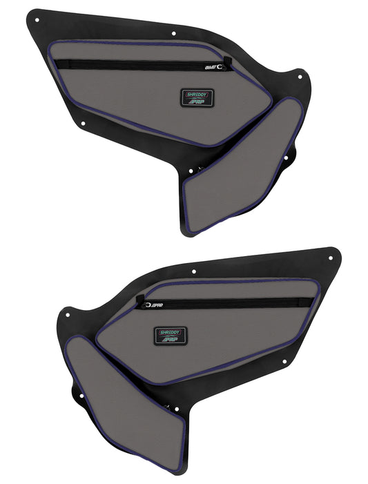 Shreddy Front Door Bags with Knee Pad for Polaris RZR PRO XP PRO R Turbo R Pair PRP Seats