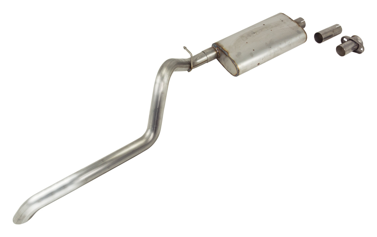 Cat Back System 91-01 Cherokee XJ Single Rear Exit 2.5 in Intermediate And Tail Pipe Street Pro Muffler/Hardware included Natural Finish 304 Stainless Steel Pypes Performance Exhaust