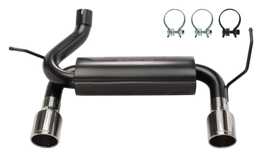 Jeep JK Dual Exit Axle Back 07-18 Wrangler JK Polished Tips 4 inch Pypes Performance Exhaust-1