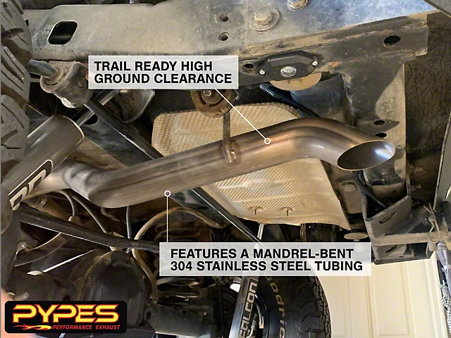 2007-2018 Jeep Wrangler JK 2/4 Door High Ground Clearance Cat Back System M-80 Race Pro Muffler 409 Stainless Pypes Performance Exhaust-1