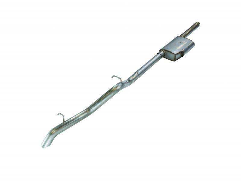 Cat Back System 07-18 Jeep Wrangler JK 4 Door High Ground Clearance Single Rear Exit 2.5 in Intmd/Tail Pipe Street Pro Muffler/Hardware Incl Tip Not Incl Natural Finish 304 Stainless Steel Pypes Performance Exhaust