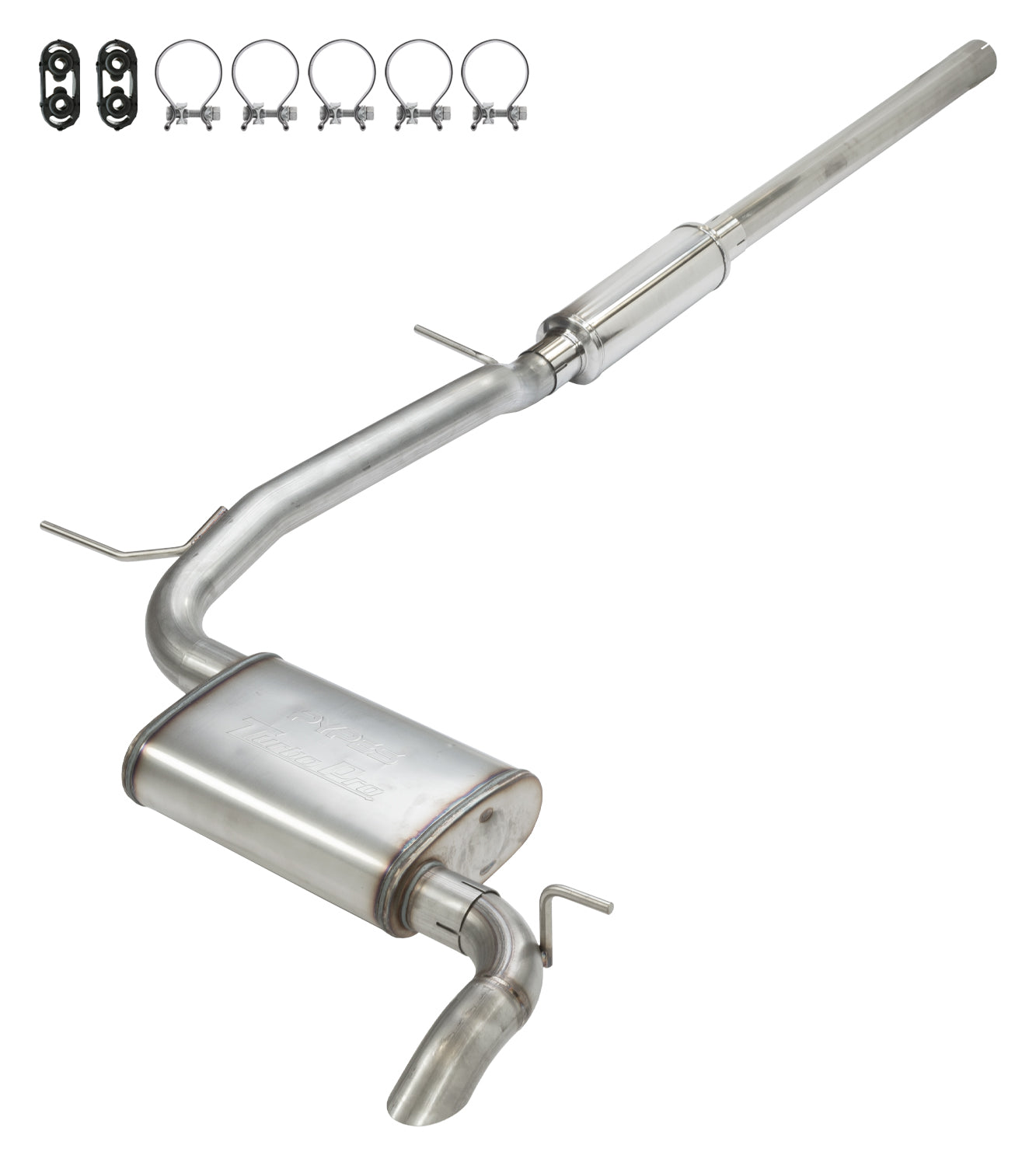 2007-18 Jeep JK High Ground Clearance Cat-back Kit Turbo Pro Muffler SJJ21T Pypes Performance Exhaust-1