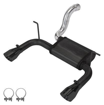 Axle-Back System 18-22 Jeep Jl Dual Exit 2.5 Inch Intermediate And Tailpipe Street Pro Muffler Hardware Incl Black 4 Inch Dual Tips Included Stainless Steel Pypes Performance Exhaust-1