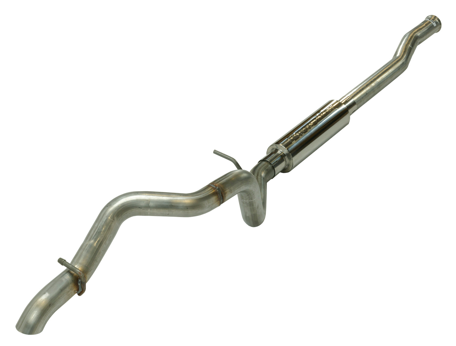 Cat Back System 18-22 Jeep JL 4 Door Ground Clearance Single Rear Exit Incl 2.5 in Intmd And Tail Pipe/M-80 Muffler/Hardware Tip Not Incl Natural Finish 304 Stainless Steel Pypes Performance Exhaust