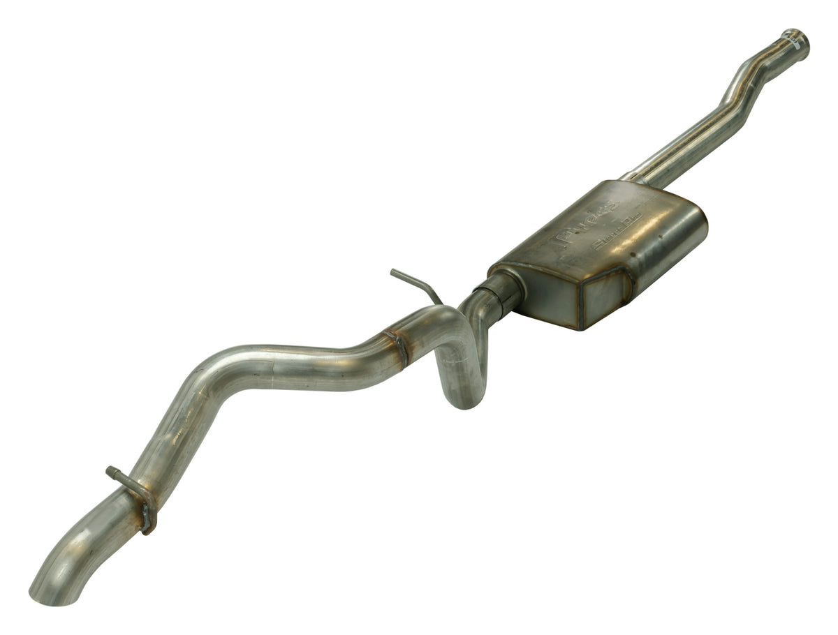 Cat Back System 18-22 Jeep JL 4 Door High Ground Clearance Single Rear Exit Incl 2.5 in Intmd And Tail Pipe/Street Pro Muffler/Hardware Tip Not Incl Natural Finish 304 StainlessSteel Pypes Performance Exhaust