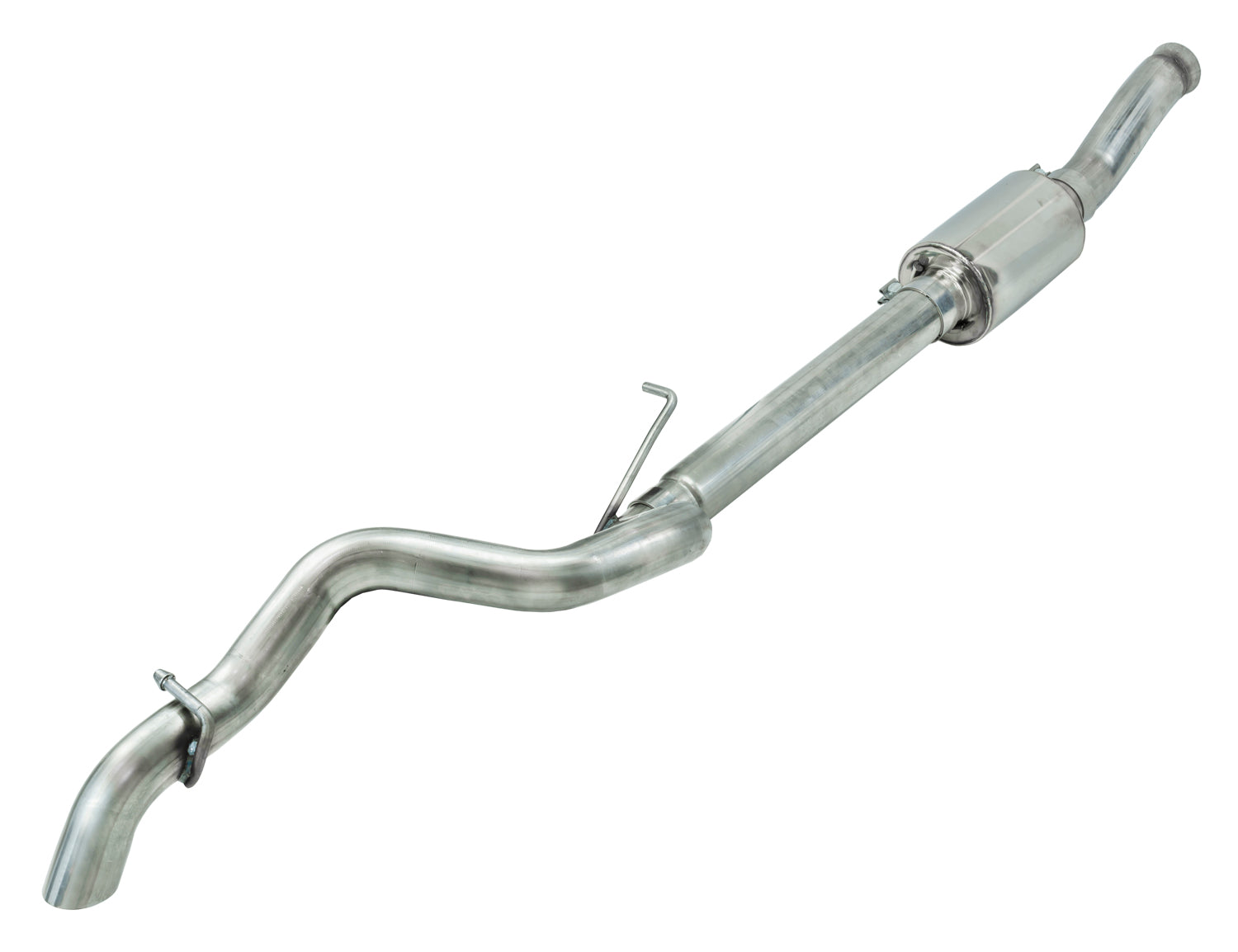 Cat Back System 18-24 Jeep Wrangler JL 4 Door 2.0 4 Cyl High Ground Clearance Single Rear Exit 2.5 Inch Intermediate and Tail Pipe Race Pro Muffler/Hardware Incl Tip Not Incl Natural Finish 409 Stainless Steel Pypes Performance Exhaust