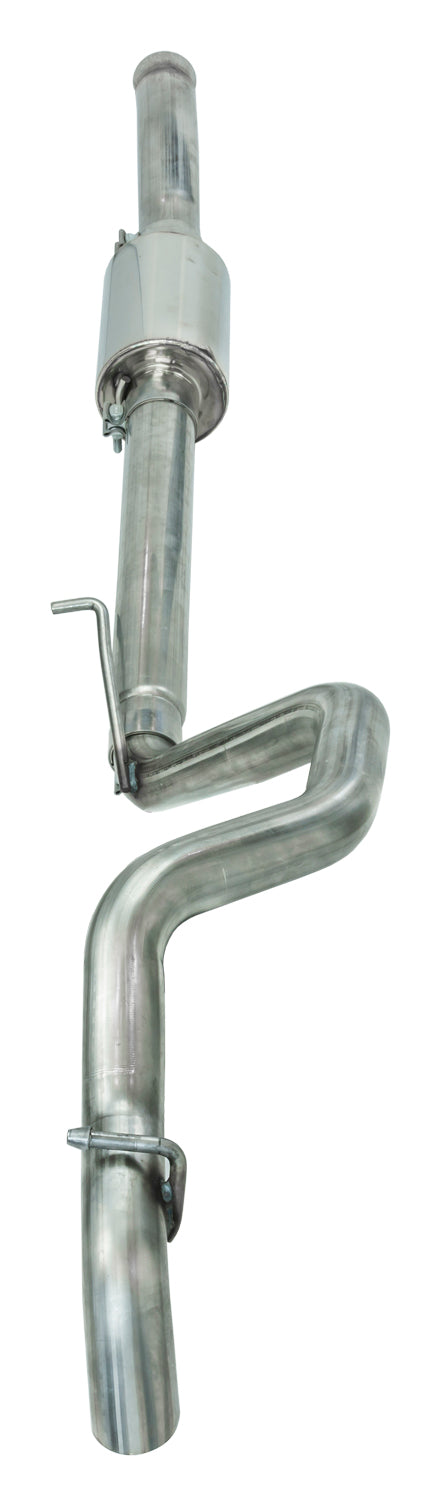Cat Back System 18-24 Jeep Wrangler JL 4 Door 2.0 4 Cyl High Ground Clearance Single Rear Exit 2.5 Inch Intermediate and Tail Pipe Race Pro Muffler/Hardware Incl Tip Not Incl Natural Finish 409 Stainless Steel Pypes Performance Exhaust-1