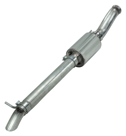 Cat Back System 18-24 Jeep Wrangler JL 4 Door 2.0 4 Cyl Stubby Catback Single Rear Exit 2.5 Inch Intermediate and Tail Pipe Race Pro Muffler/Hardware Incl Tip Not Incl Natural Finish 409 Stainless Steel Pypes Performance Exhaust