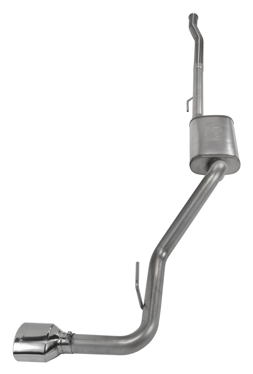 Cat-Back System 2020 Jeep JT Gladiator Single Side Exit 2.5 in Intermediate And Tail Pipe Street Pro Mufflers/Hardware I Pypes Performance Exhaust-4