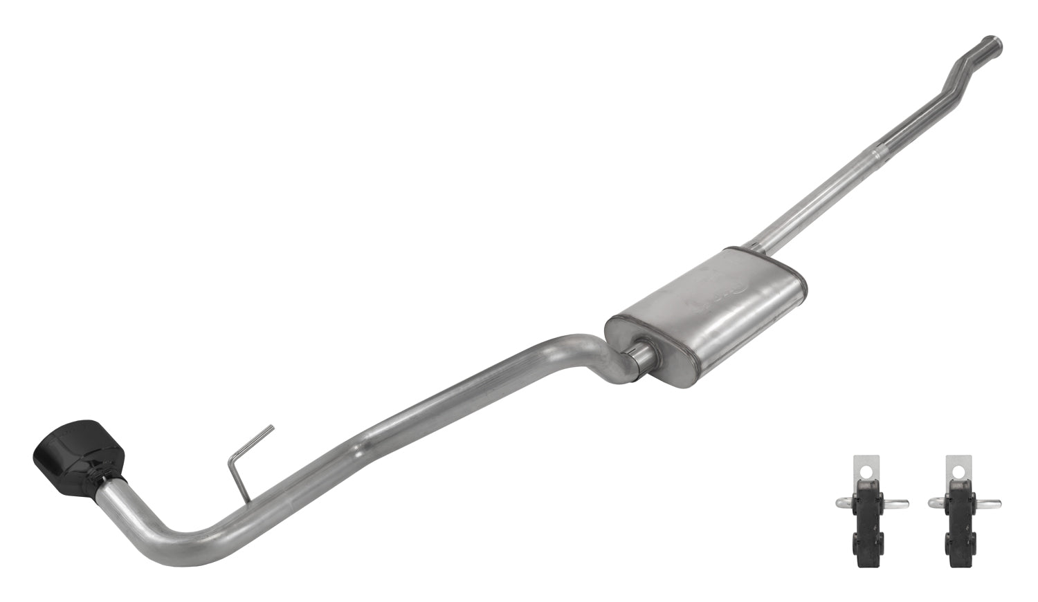 Cat-Back System 2020 Jeep JT Gladiator Rubicon Single Side Exit 2.5 in Intermediate And Tail Pipe Street Pro Mufflers/Ha Pypes Performance Exhaust