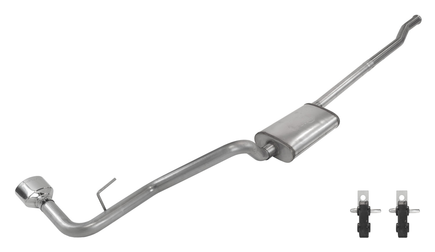 Cat-Back System 2020 Jeep JT Gladiator Rubicon Single Side Exit 2.5 in Intermediate And Tail Pipe Street Pro Mufflers/Ha Pypes Performance Exhaust-5
