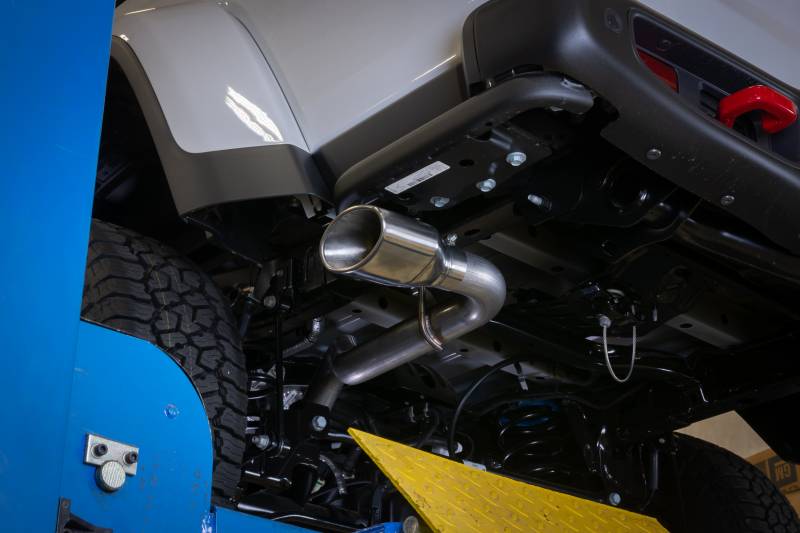 Cat-Back System 2020 Jeep JT Gladiator Rubicon Single Side Exit 2.5 in Intermediate And Tail Pipe Street Pro Mufflers/Ha Pypes Performance Exhaust-7