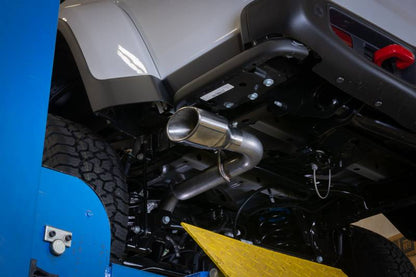 Cat-Back System 2020 Jeep JT Gladiator Rubicon Single Side Exit 2.5 in Intermediate And Tail Pipe Street Pro Mufflers/Ha Pypes Performance Exhaust-7