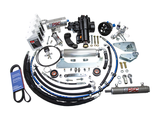 Cylinder Assist Kit Bolt On OE Axle and Tie Rod 18-Up Wrangler JL 2.0L Non-ETorque PSC Steering