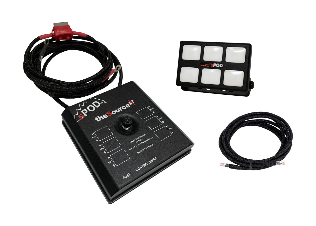 sPOD SourceLT w/ Mini6 for Universal w/ 84 Inch Battery Cables sPods