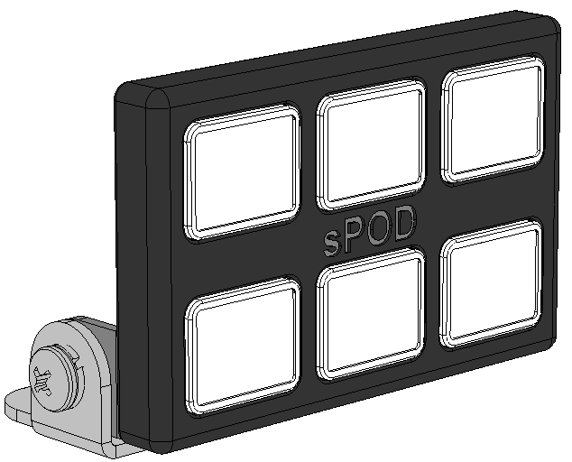 sPOD SourceLT w/ Mini6 for Universal w/ 84 Inch Battery Cables sPods