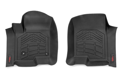 Floor Mats FR Bucket Crew Silverado/Sierra 1500/2500HD/3500HD (19-26) Rough Country